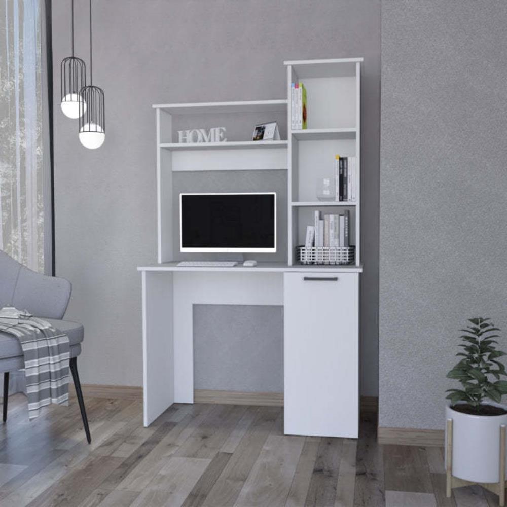 Computer Workstation with Hutch