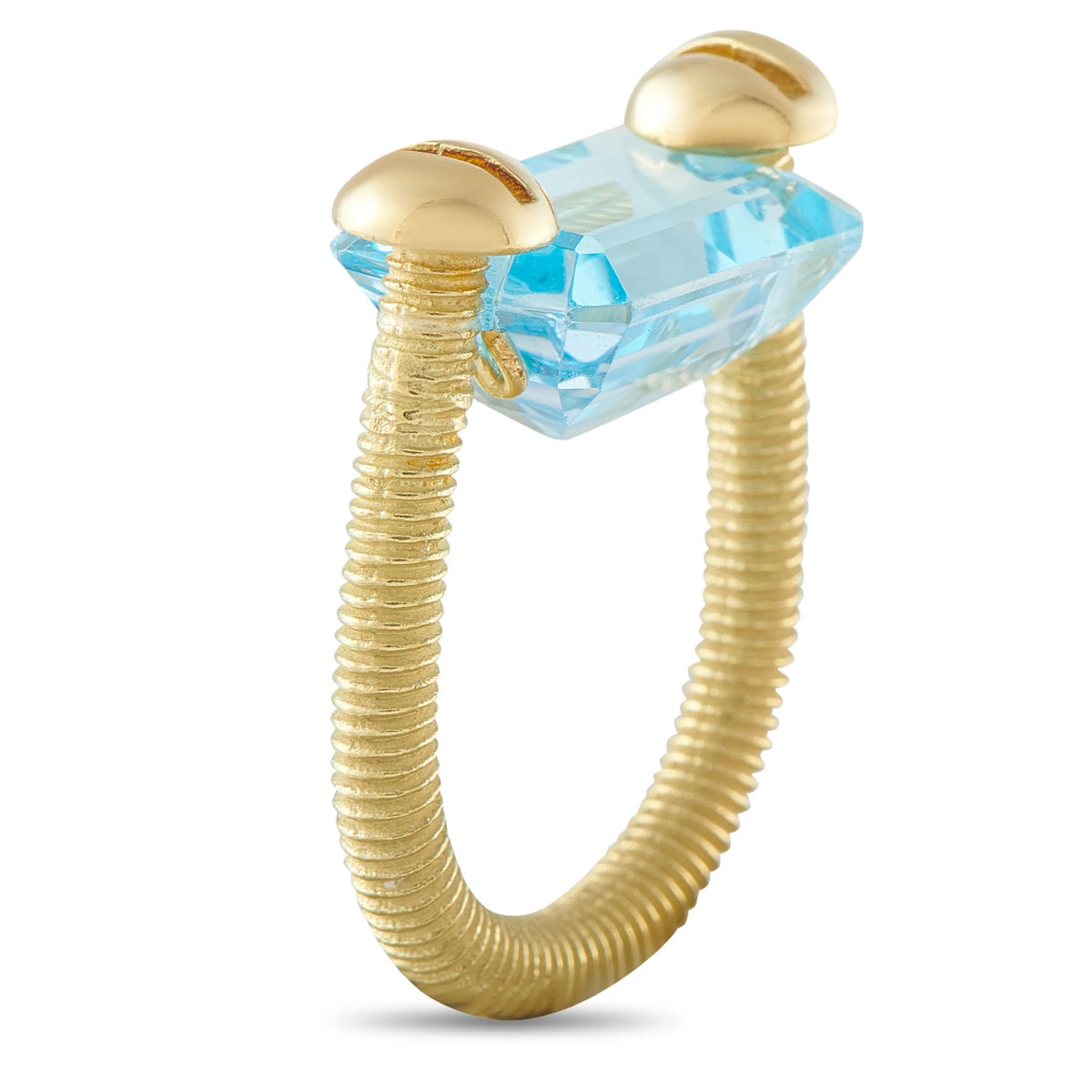 LB Exclusive 18K Yellow Gold Topaz Ring MF05-082526