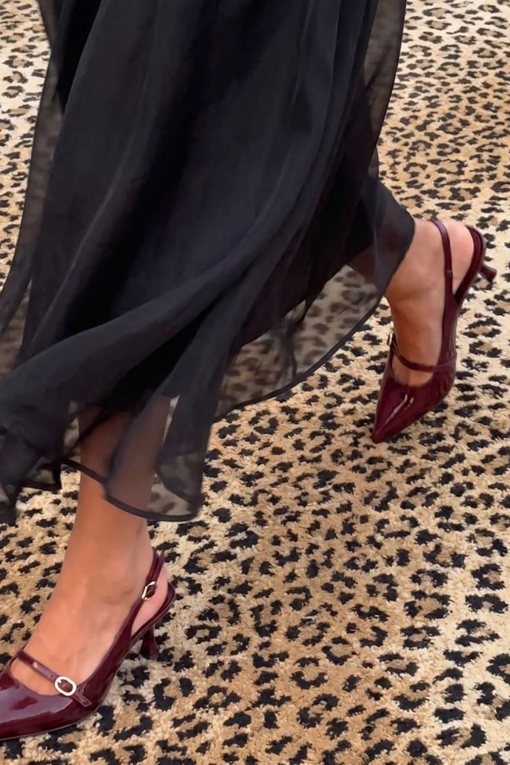 Ines Pump Burgundy Leather