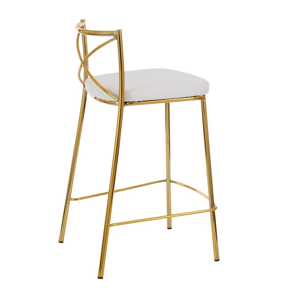 Faux Leather Counter Height Stools