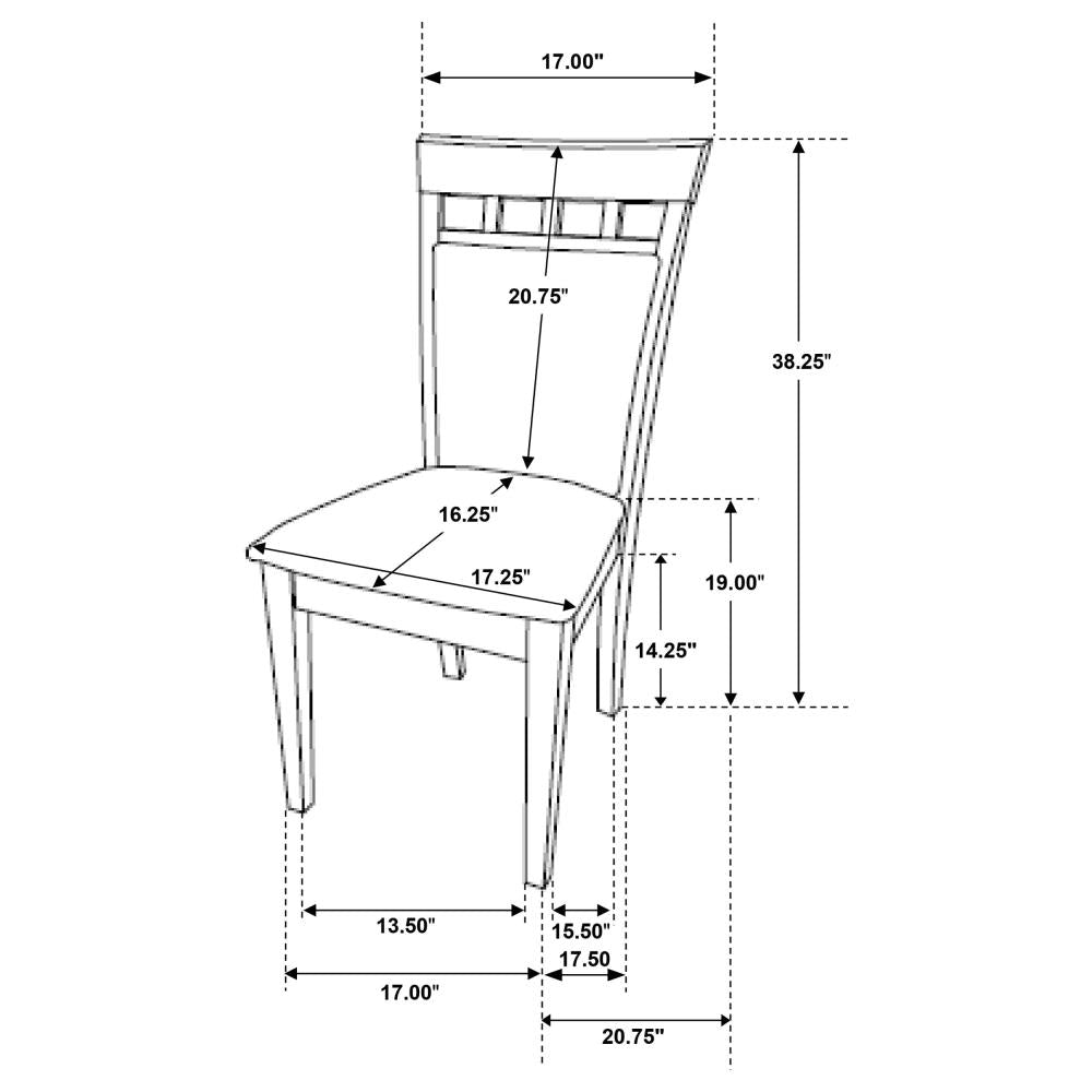 Elegant Upholstered Dining Side Chairs with Supportive Backrests