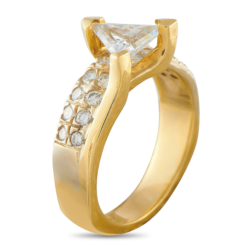 LB Exclusive 18K Yellow Gold 1.40ct Diamond Ring MF19-070226
