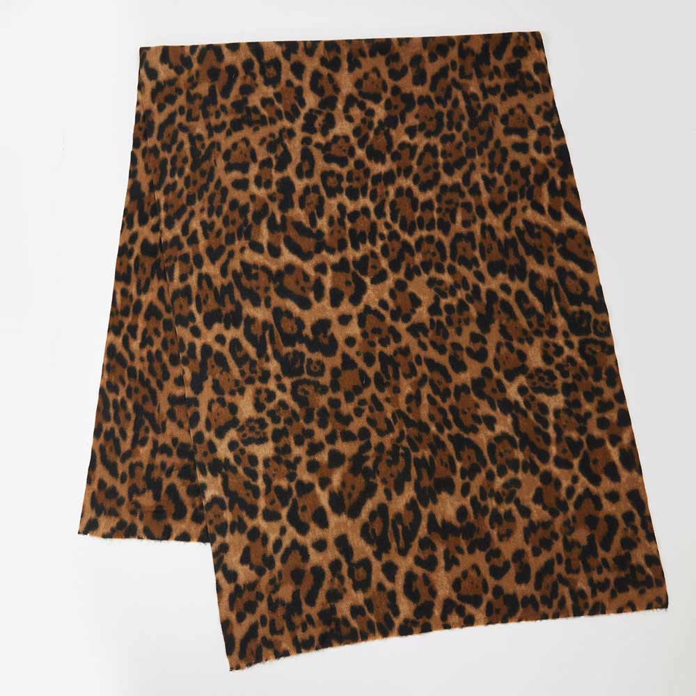 Oversized Leopard Pattern Print Wrap Scarf