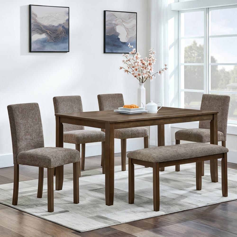 Upholstered Wooden Dining Chairs with Comfortable Seats for Home Interiors