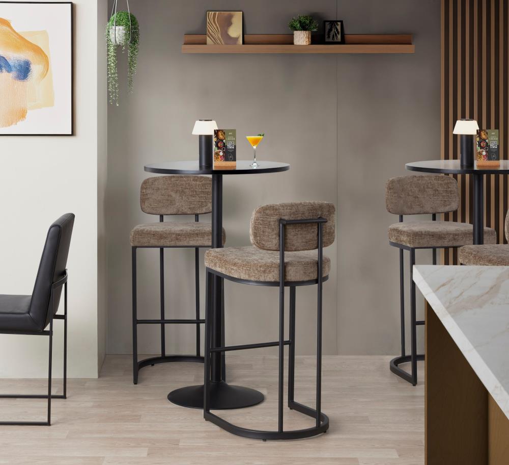 Stylish Bar Chairs with Padded Upholstered Seats