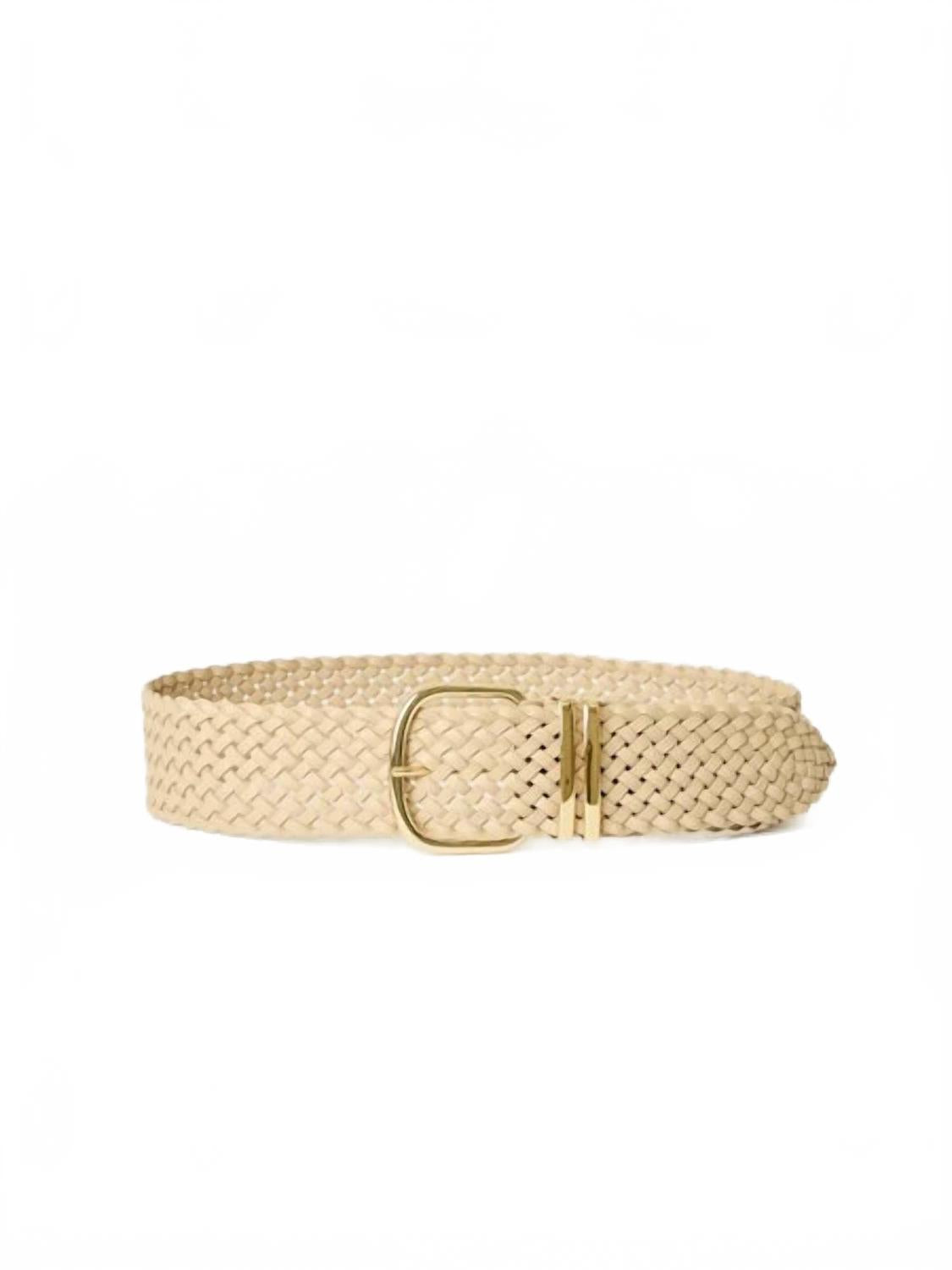 Women's Alexander Leather Belt In Beige
