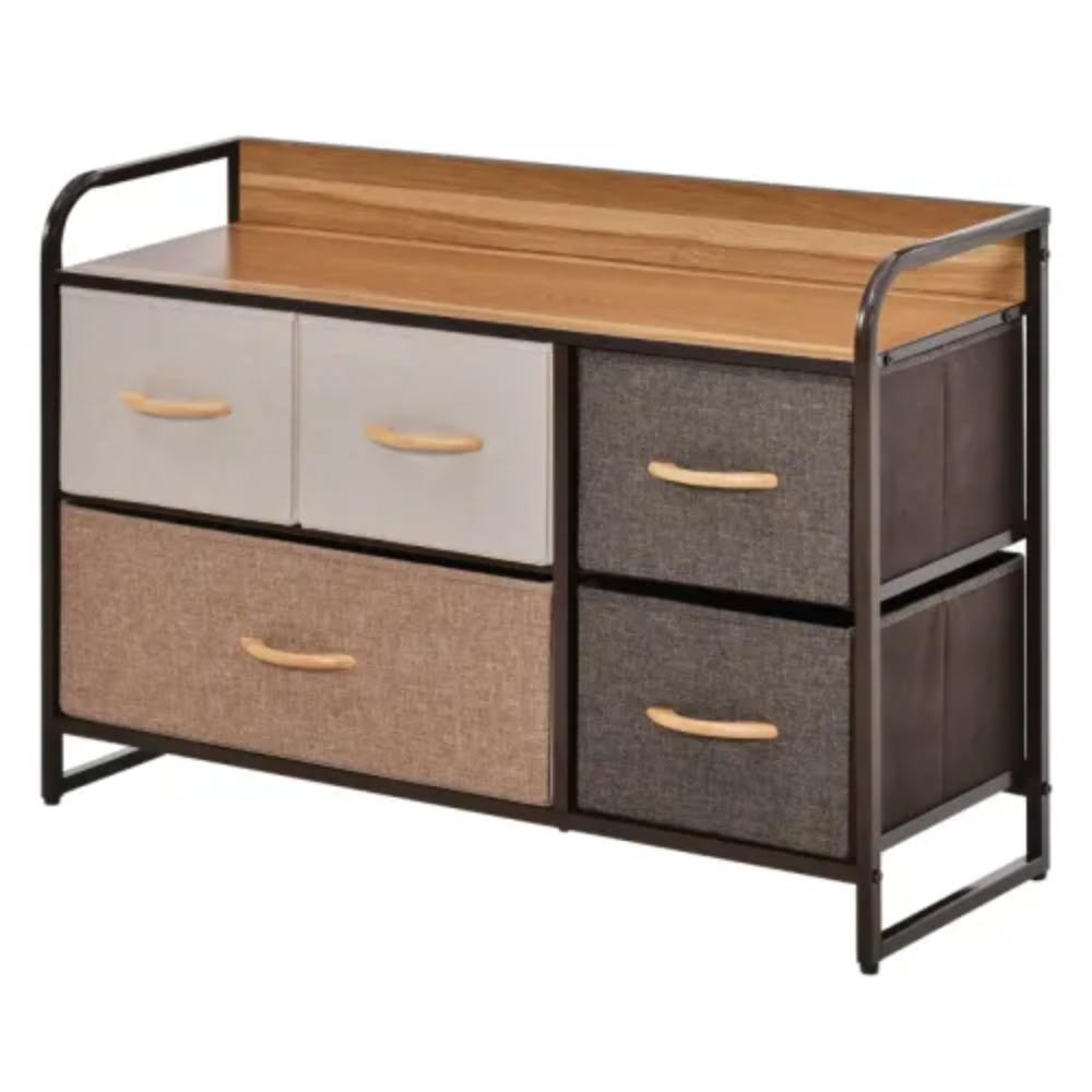 Rustic Freestanding Storage Cabinet Organizer