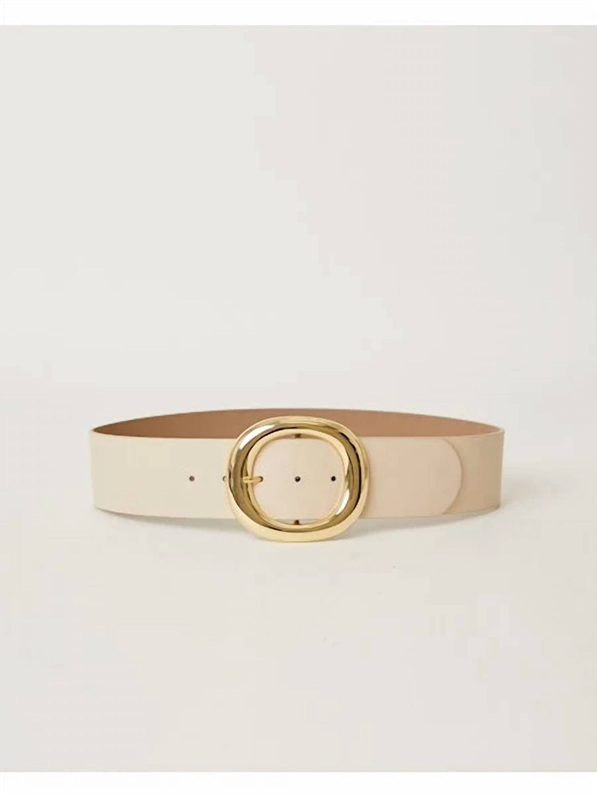 Women's Nolami Leather Belt In Beige