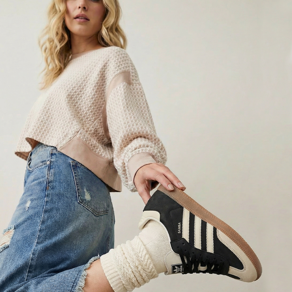 adidas Samba OG Black Wonder White Women's