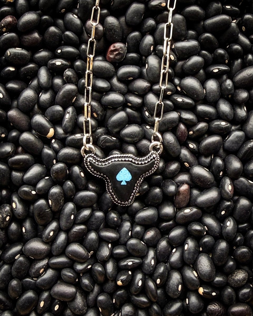 Blackjack Cow Head Fashion Necklace