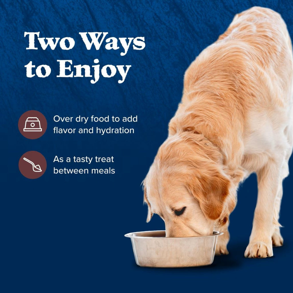 Blue Buffalo Wilderness Trail Toppers Wild Cuts Chunky Salmon Bites in Hearty Gravy Wet Food Topper For Dogs (3 oz x 24 pouches)