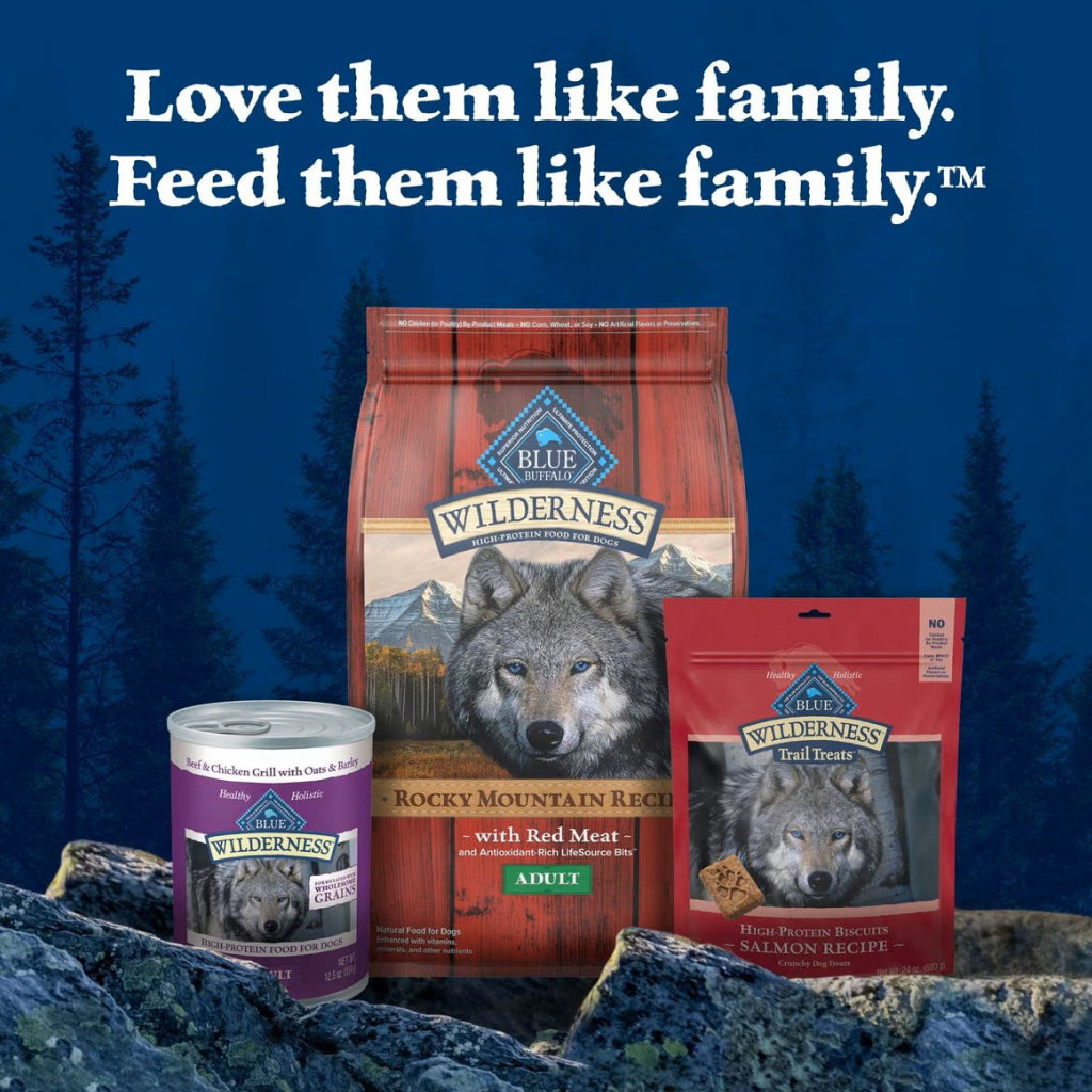 Blue Buffalo Wilderness Wild Cuts Chunky Beef Bites Wet Food Topper For Dogs (3 oz x 24 pouches)