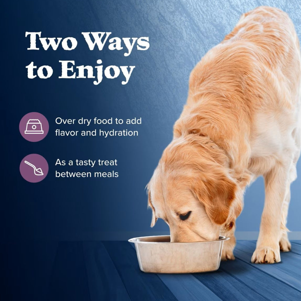 Blue Buffalo Wilderness Wild Cuts Chunky Beef Bites Wet Food Topper For Dogs (3 oz x 24 pouches)