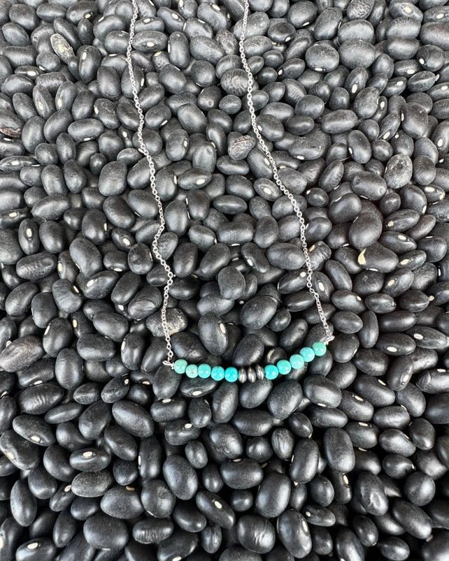 Bluebird Trail Turquoise Bar Necklace