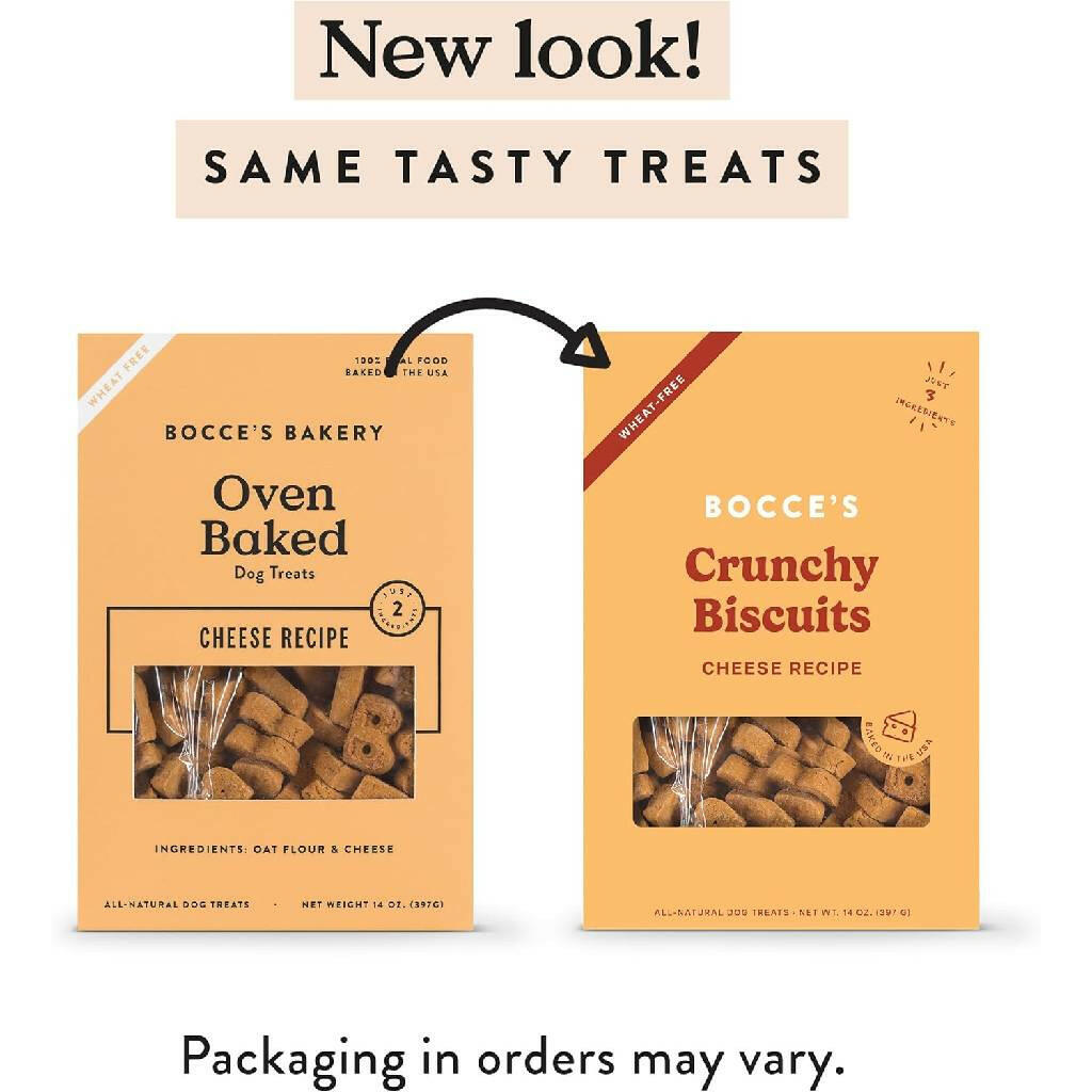 Bocce's Bakery Basics Cheese Crunchy Biscuits For Dogs (14 oz)