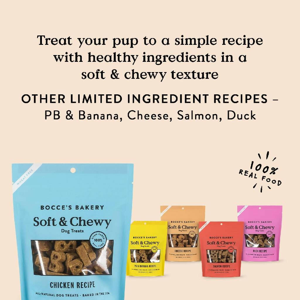 Bocce's Bakery Basics Chicken Soft & Chewy Treats For Dogs (6 oz)