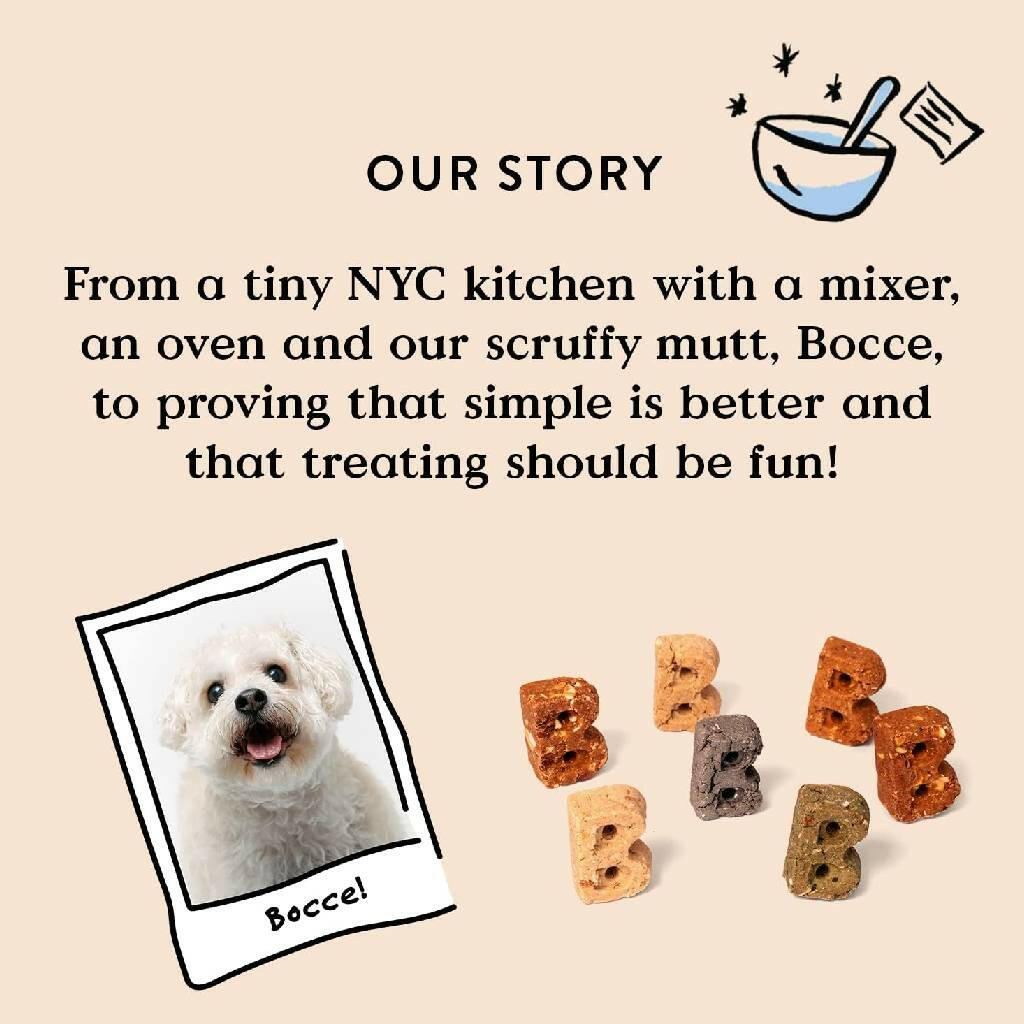 Bocce's Bakery Basics Peanut Butter & Banana Crunchy Biscuits For Dogs (14 oz)