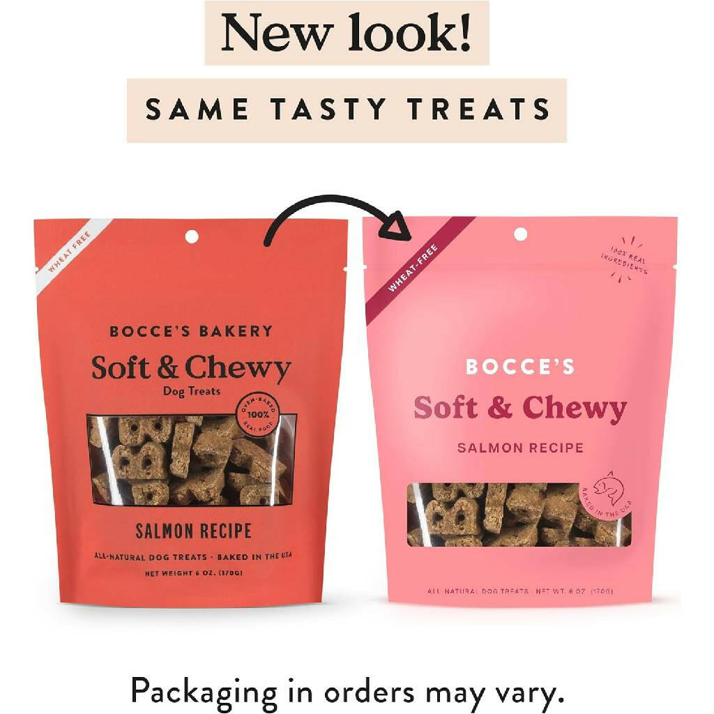 Bocce's Bakery Basics Salmon Soft & Chewy Treats For Dogs (6 oz)