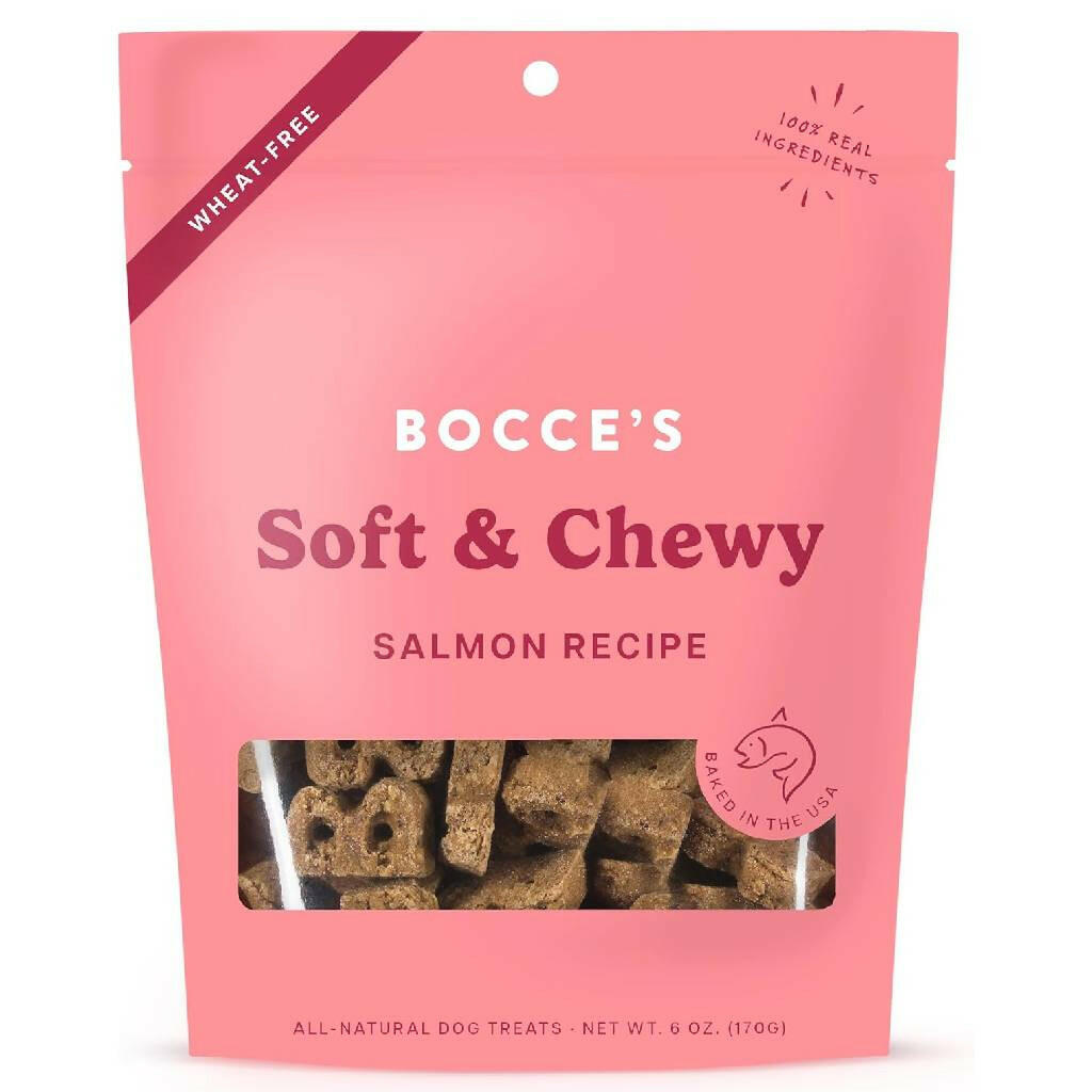 Bocce's Bakery Basics Salmon Soft & Chewy Treats For Dogs (6 oz)