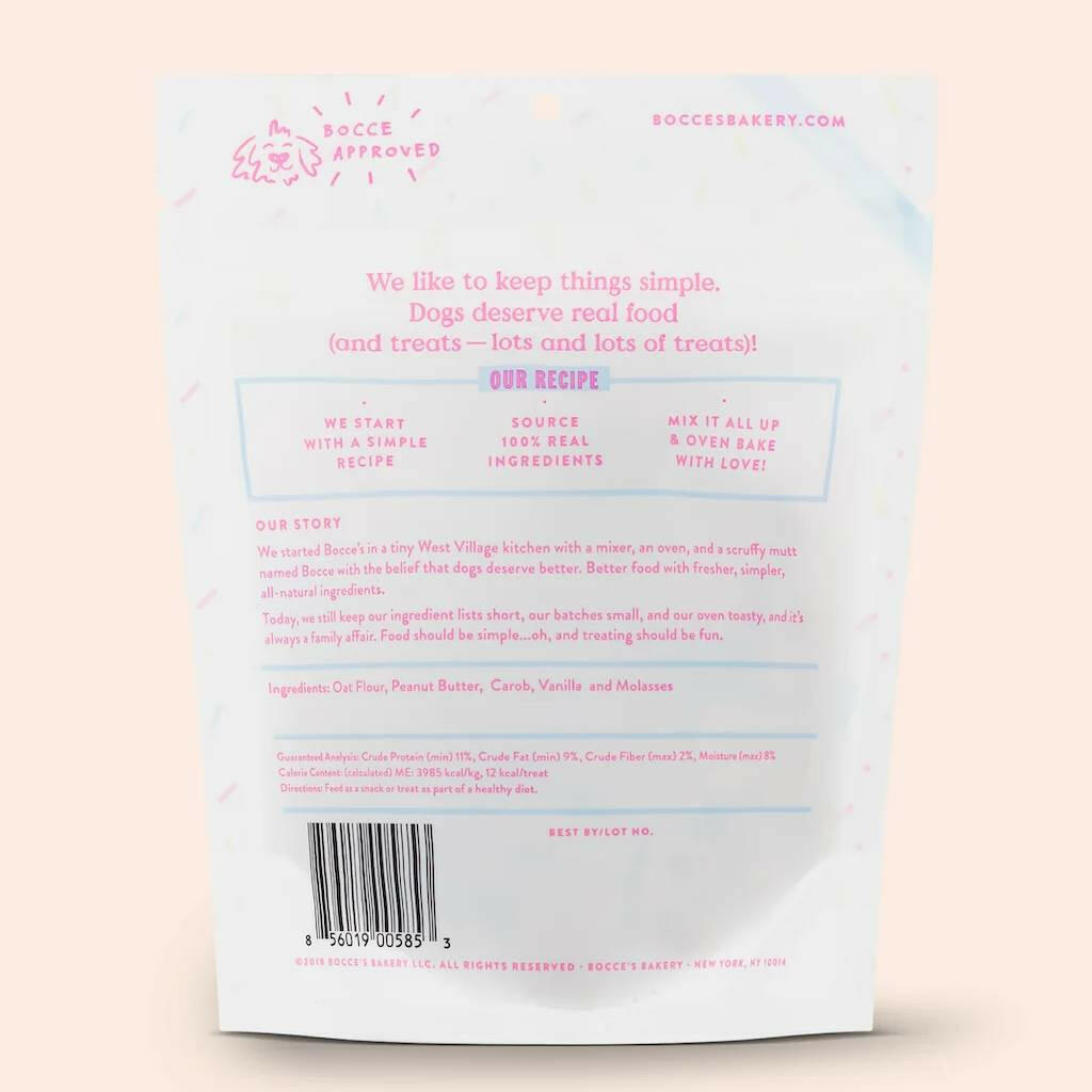 Bocce's Bakery Birthday Cake Crunchy Treats For Dogs (5 oz)