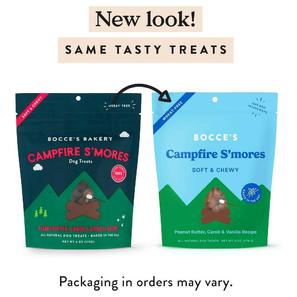 Bocce's Bakery Campfire S'mores Soft & Chewy Treats For Dogs (6 oz)