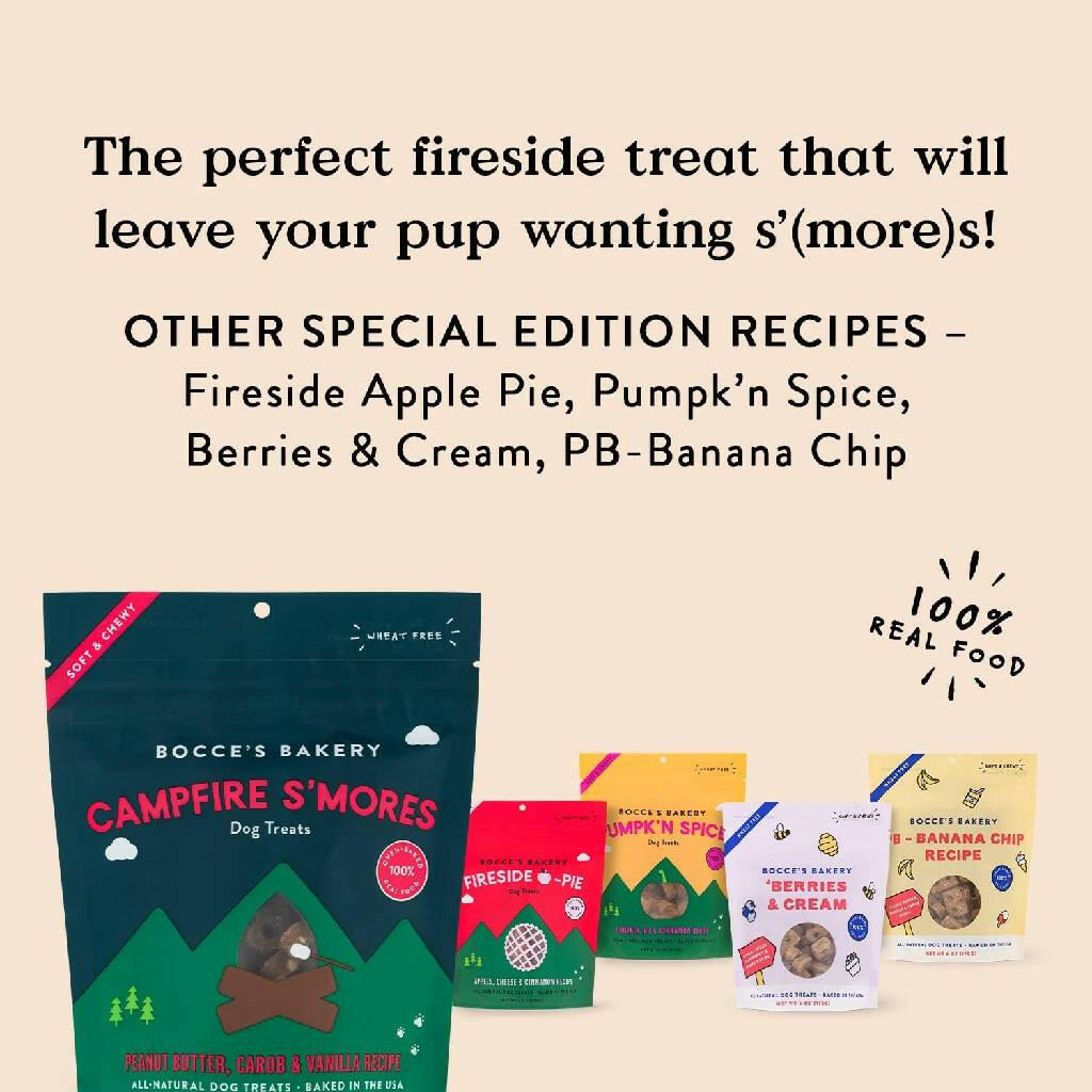 Bocce's Bakery Campfire S'mores Soft & Chewy Treats For Dogs (6 oz)