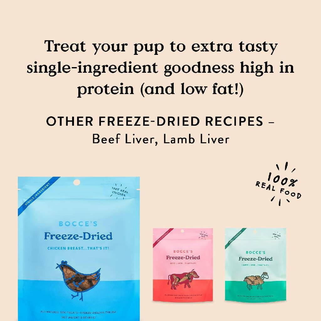 Bocce's Bakery Freeze Dried Chicken Breast Dog Treats (3 oz)
