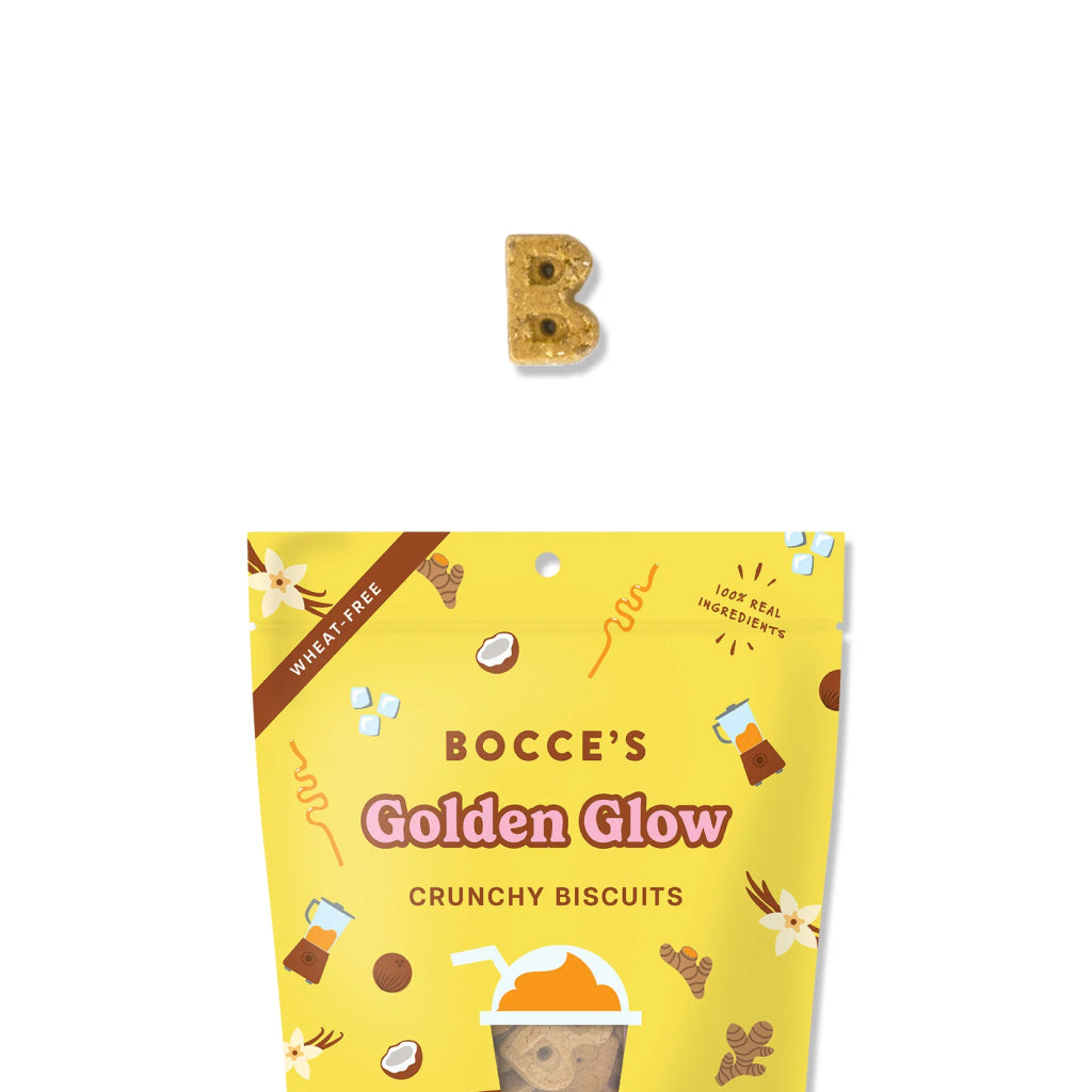 Bocce's Bakery Golden Glow Crunchy Biscuit Treats For Dog  (5 oz)