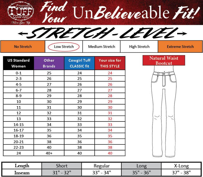 Boot Stitch Cargo Bootcut Jeans by Cowgirl Tuff