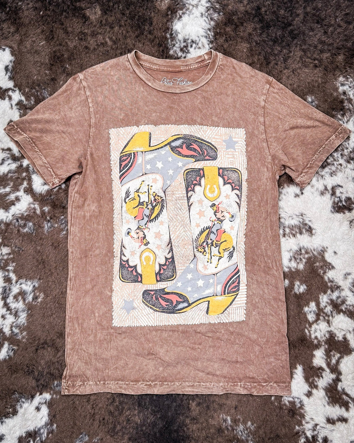 Boots and Glory Graphic Tee - Mocha