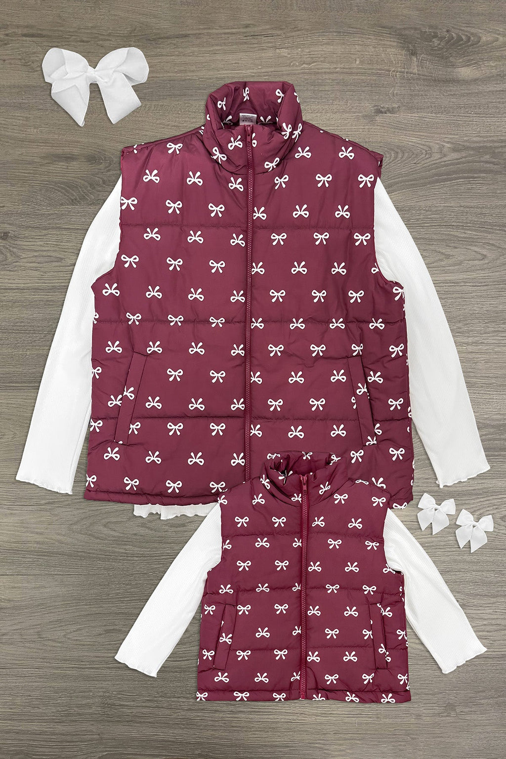Mom & Me - Bow Vest Set