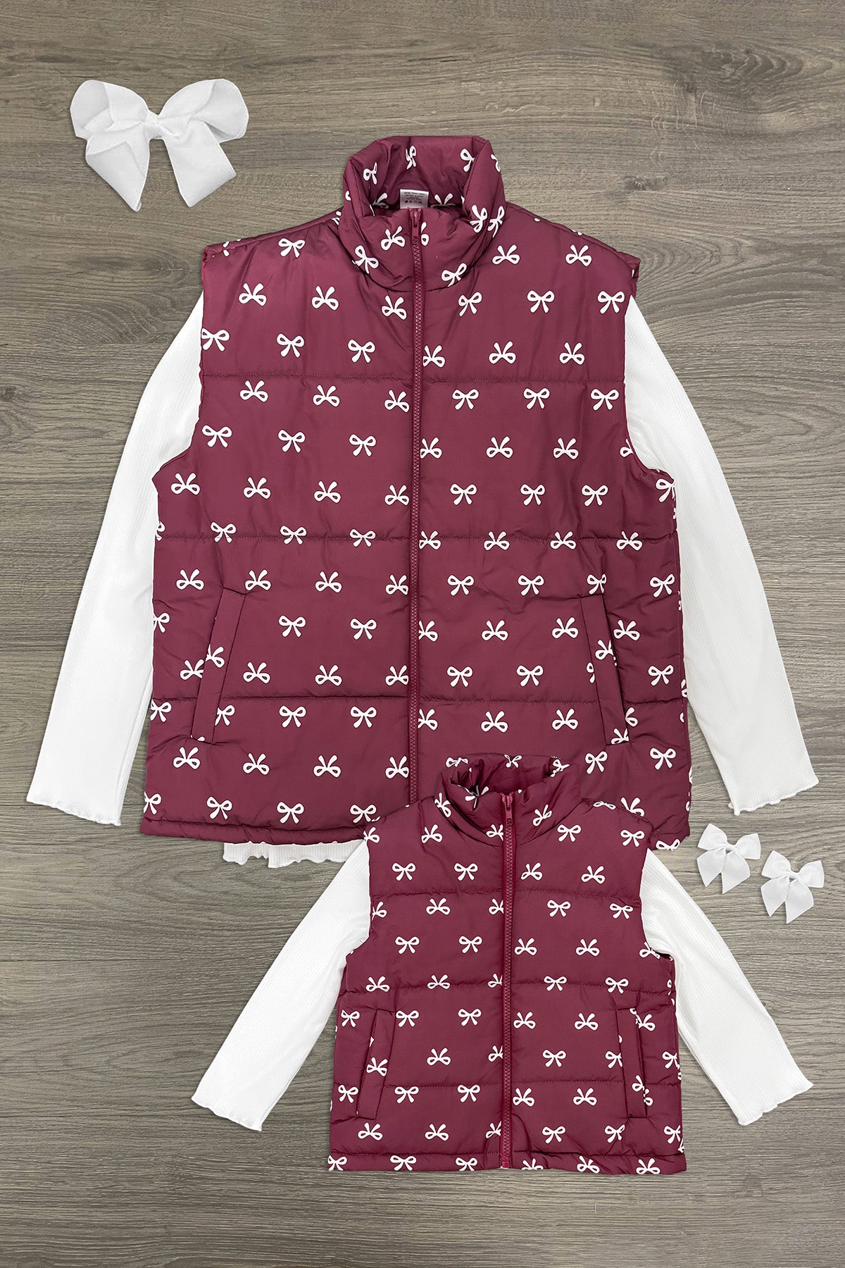 Mom & Me - Bow Vest Set