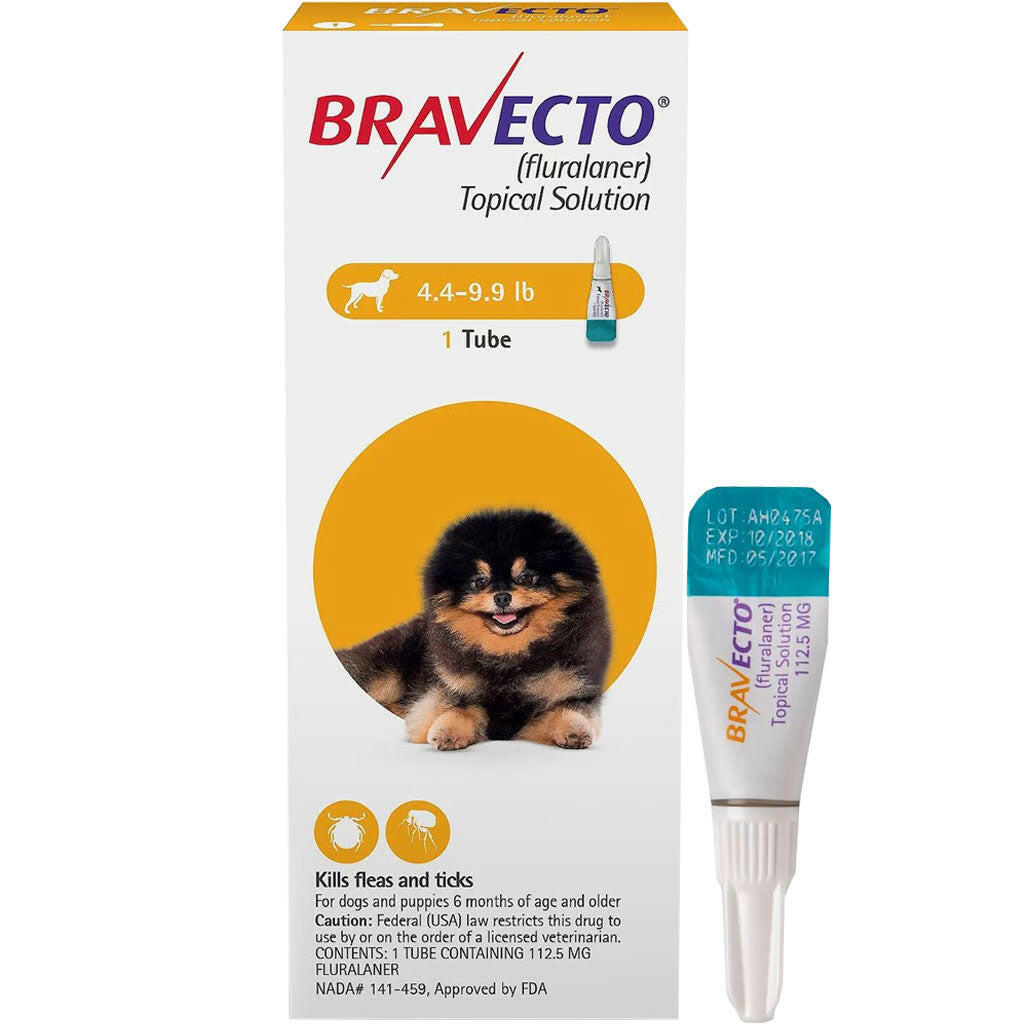 Bravecto Topical Solution for Extra-Small Dogs 4.4-9.9 lbs