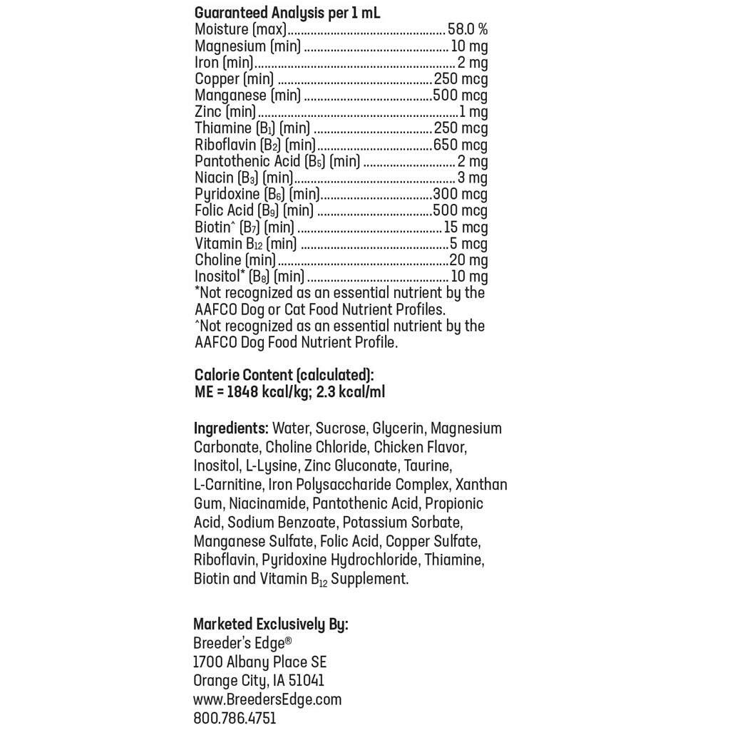 Breeder's Edge B Strong Liquid for Dogs & Cats