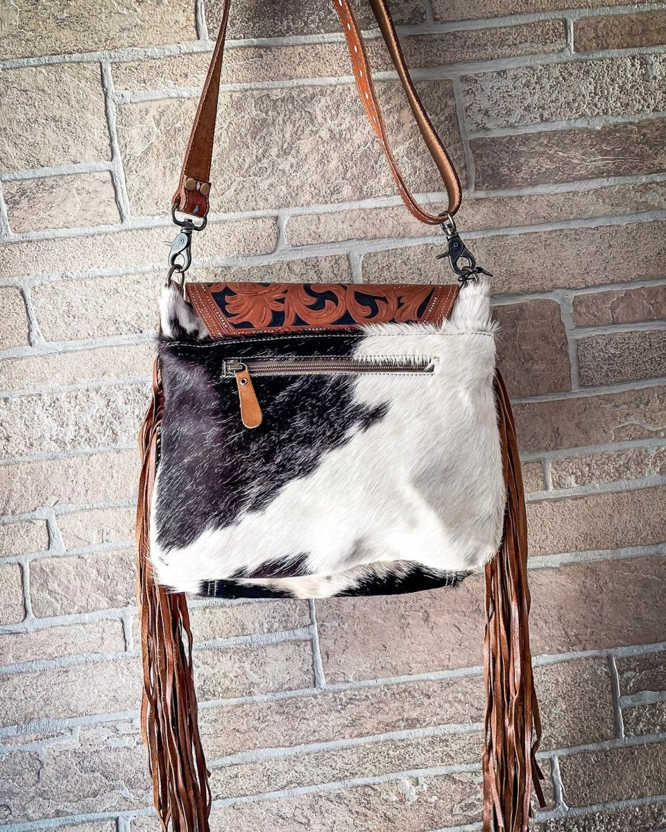 Brown Boughs Hand-Tooled Bag by Myra Bag