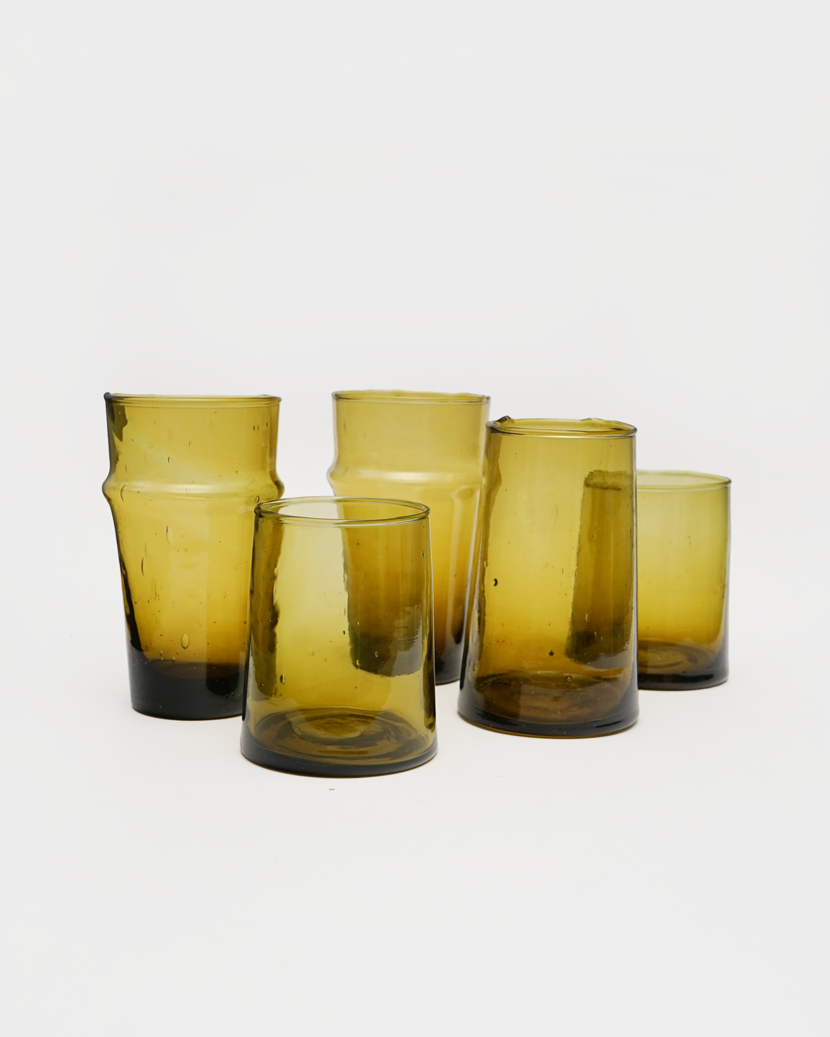 Moroccan Cone Glass / Amber