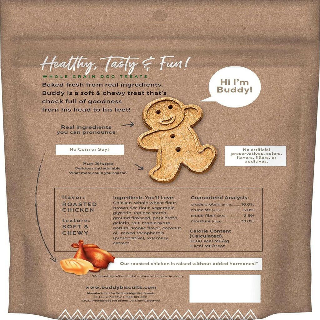 Buddy Biscuits Original Soft & Chewy Roasted Chicken Dog Treats (6 oz)