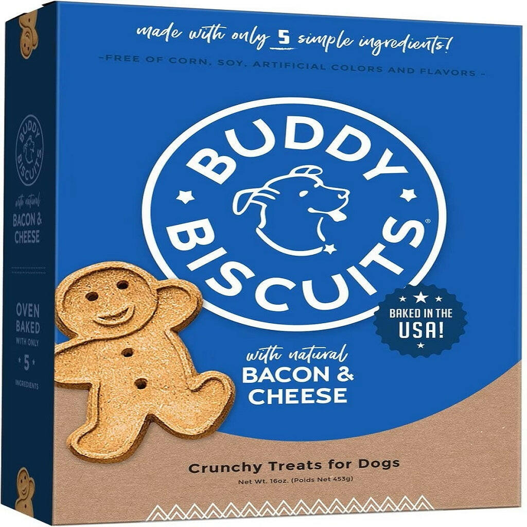Buddy Biscuits Oven Baked Crunchy Bacon & Cheese Dog Treats