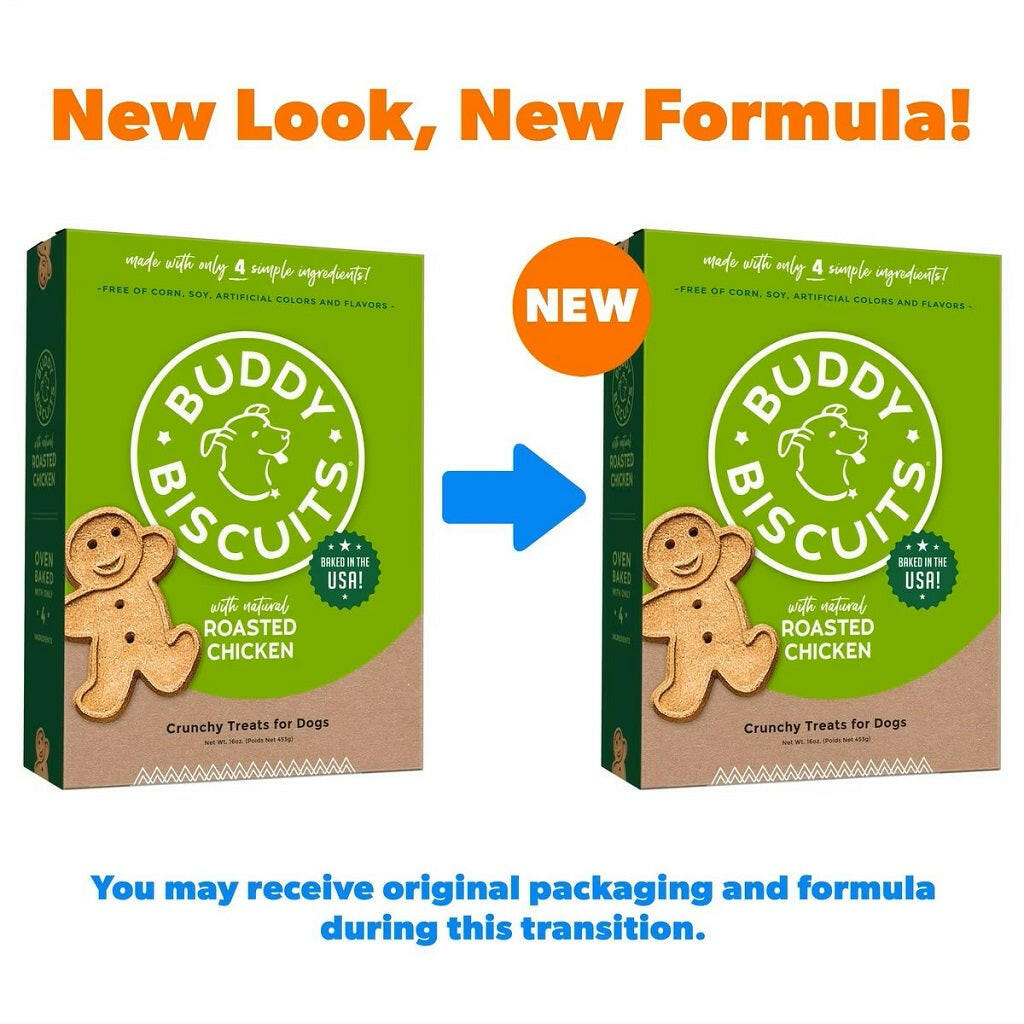 Buddy Biscuits Oven Baked Crunchy Roasted Chicken Dog Treats