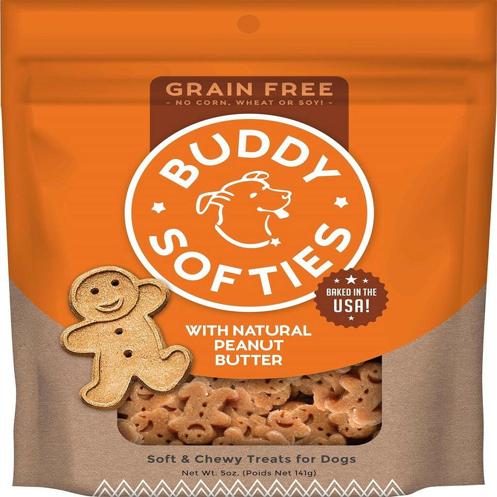 Buddy Biscuits Soft & Chewy Grain Free Peanut Butter Dog Treats (5 oz)