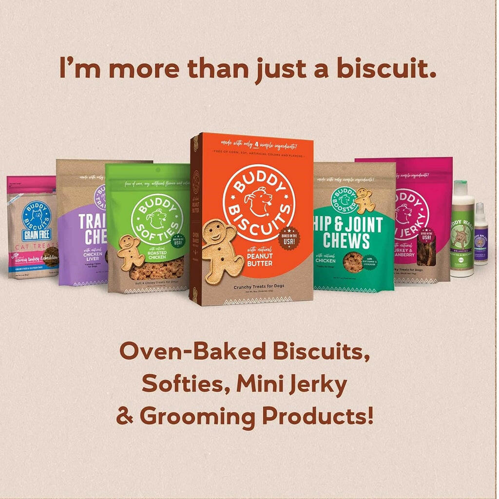 Buddy Biscuits Soft & Chewy Grain Free Peanut Butter Dog Treats (5 oz)