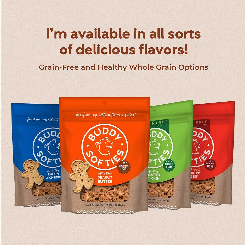 Buddy Biscuits Soft & Chewy Grain Free Peanut Butter Dog Treats (5 oz)