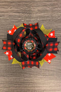 Buffalo Plaid "Happy New Year" Bow