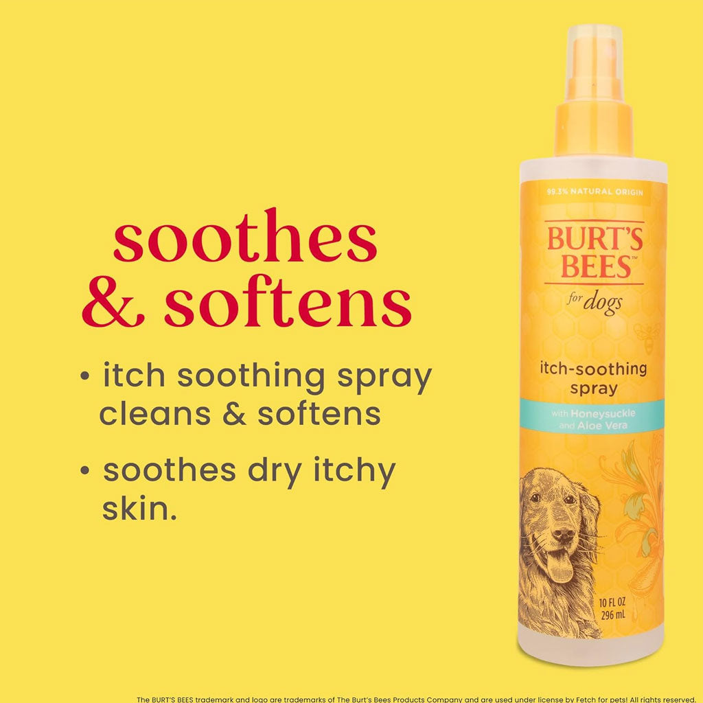 Burt's Bees Itch Soothing Spray with Honeysuckle for Dogs, 10-oz
