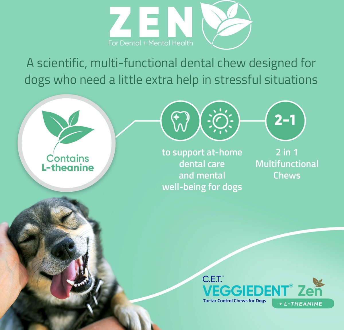 C.E.T. VeggieDent Zen for Small Dogs 11-22 lbs