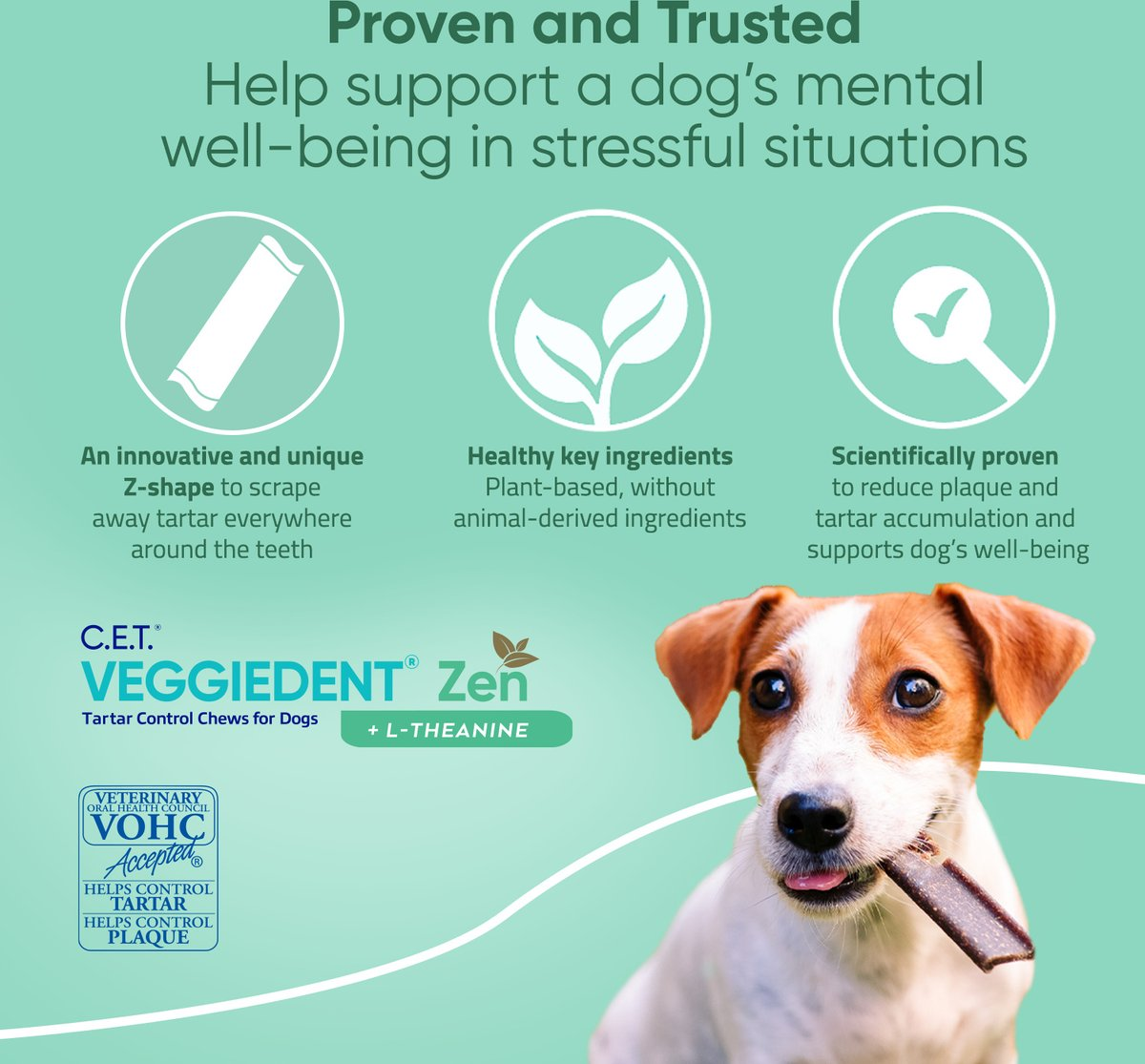 C.E.T. VeggieDent Zen for Small Dogs 11-22 lbs