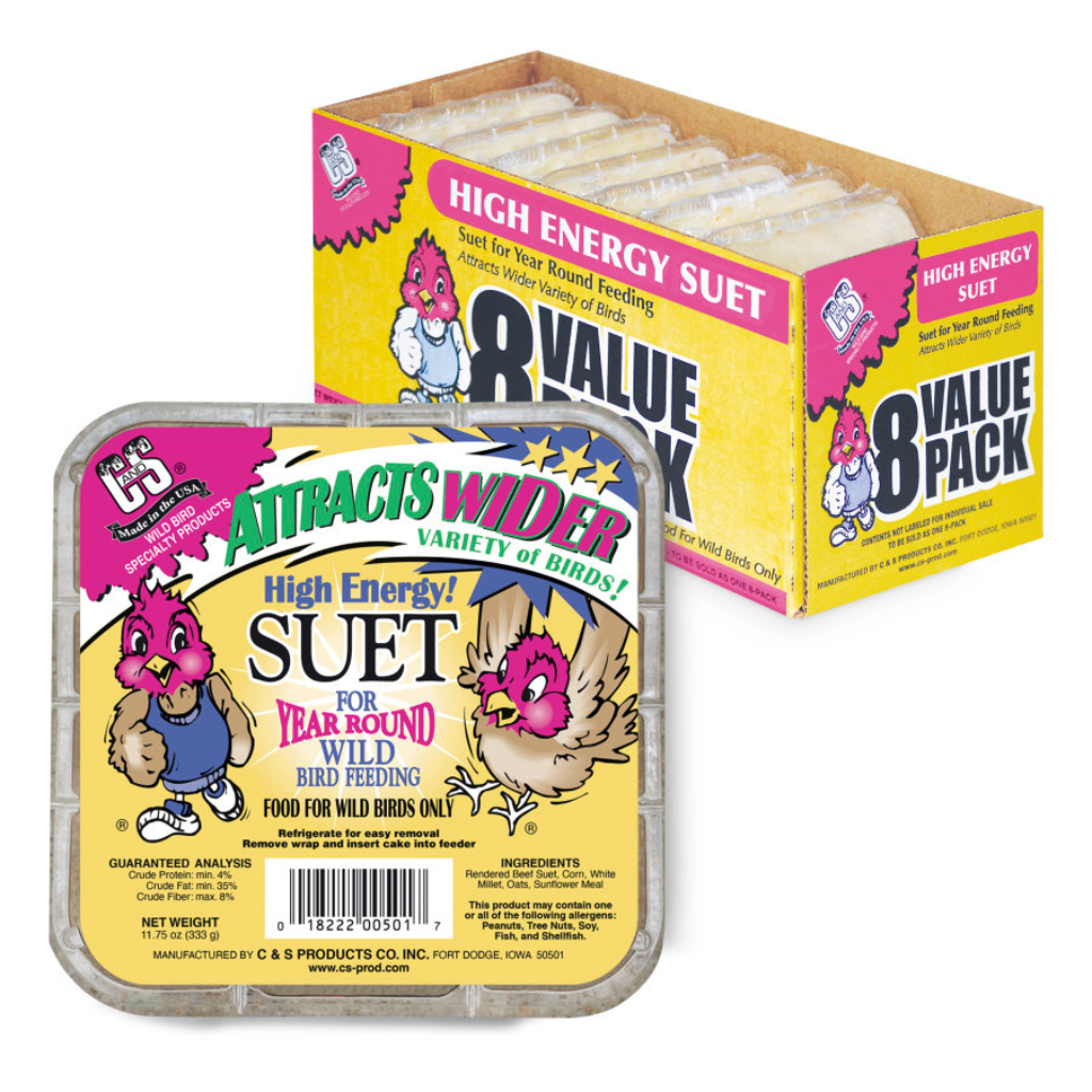 C&S High Energy Suet Treat for Wild Birds (11.75 oz)