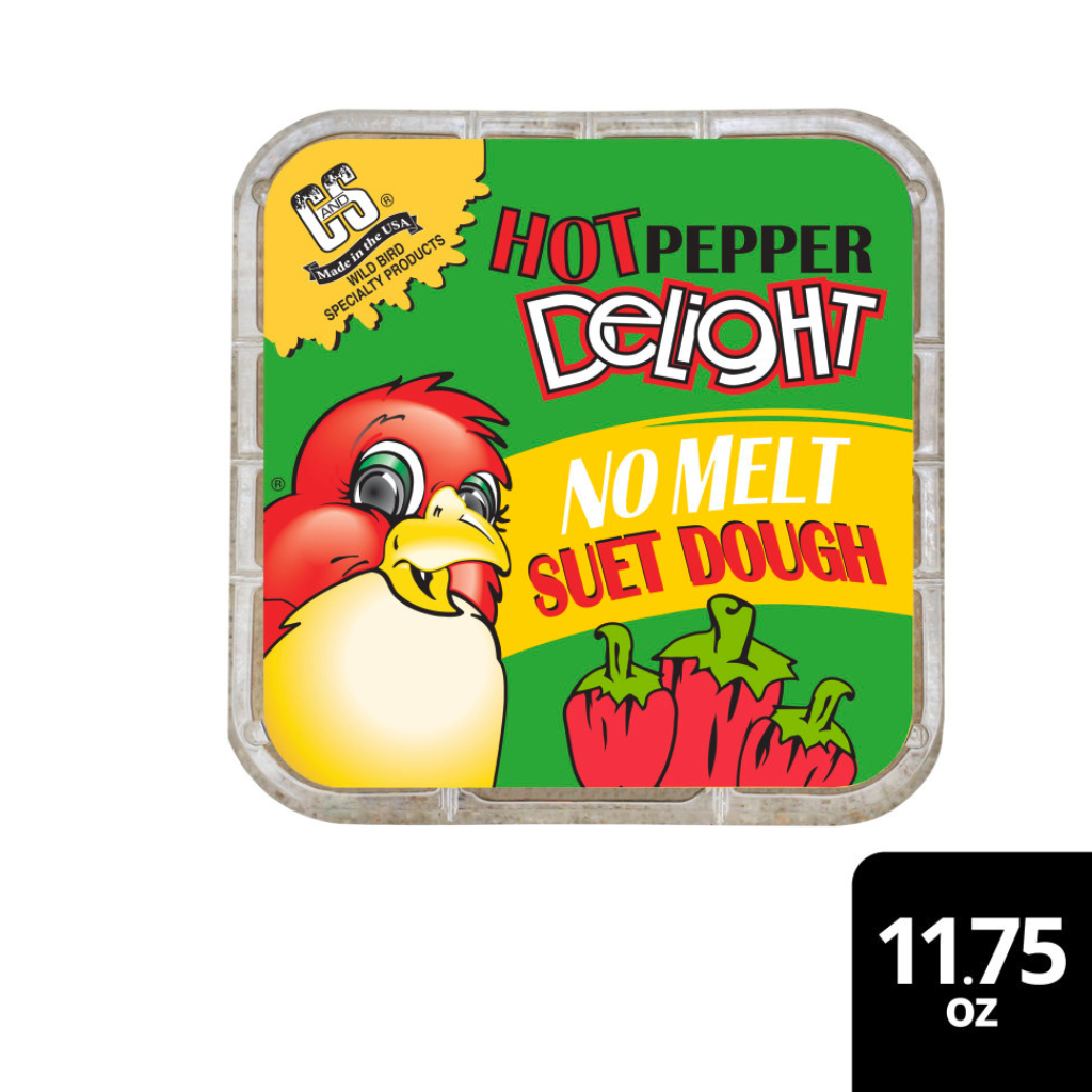 C&S Hot Pepper Delight No Melt Suet Dough for Wild Birds (11.75 oz)