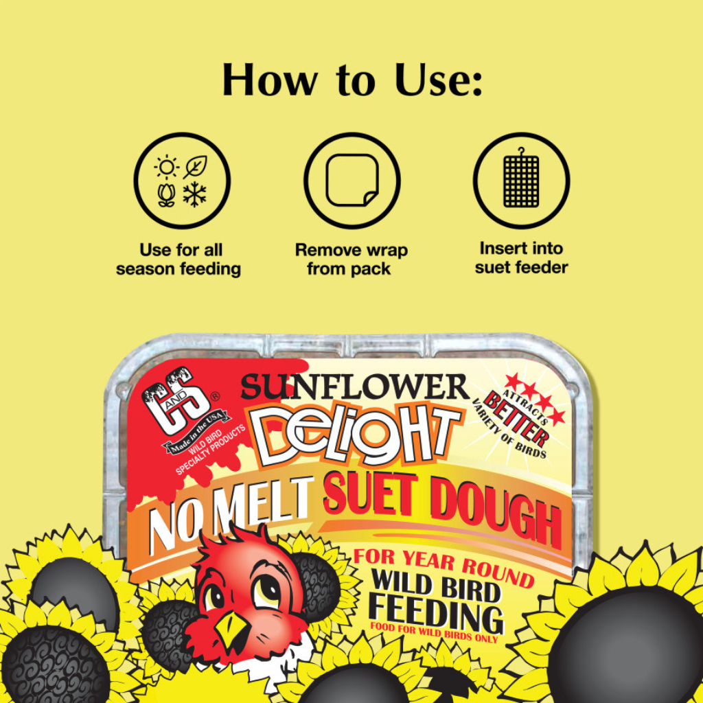 C&S No Melt Suet Dough for Wild Birds (11.75 oz)