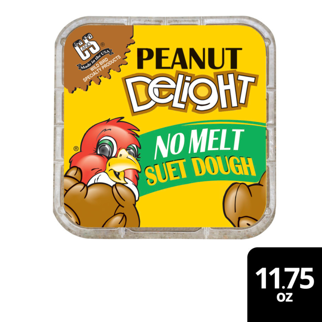 C&S Peanut Delight No Melt Suet Dough for Wild Birds (11.75 oz)